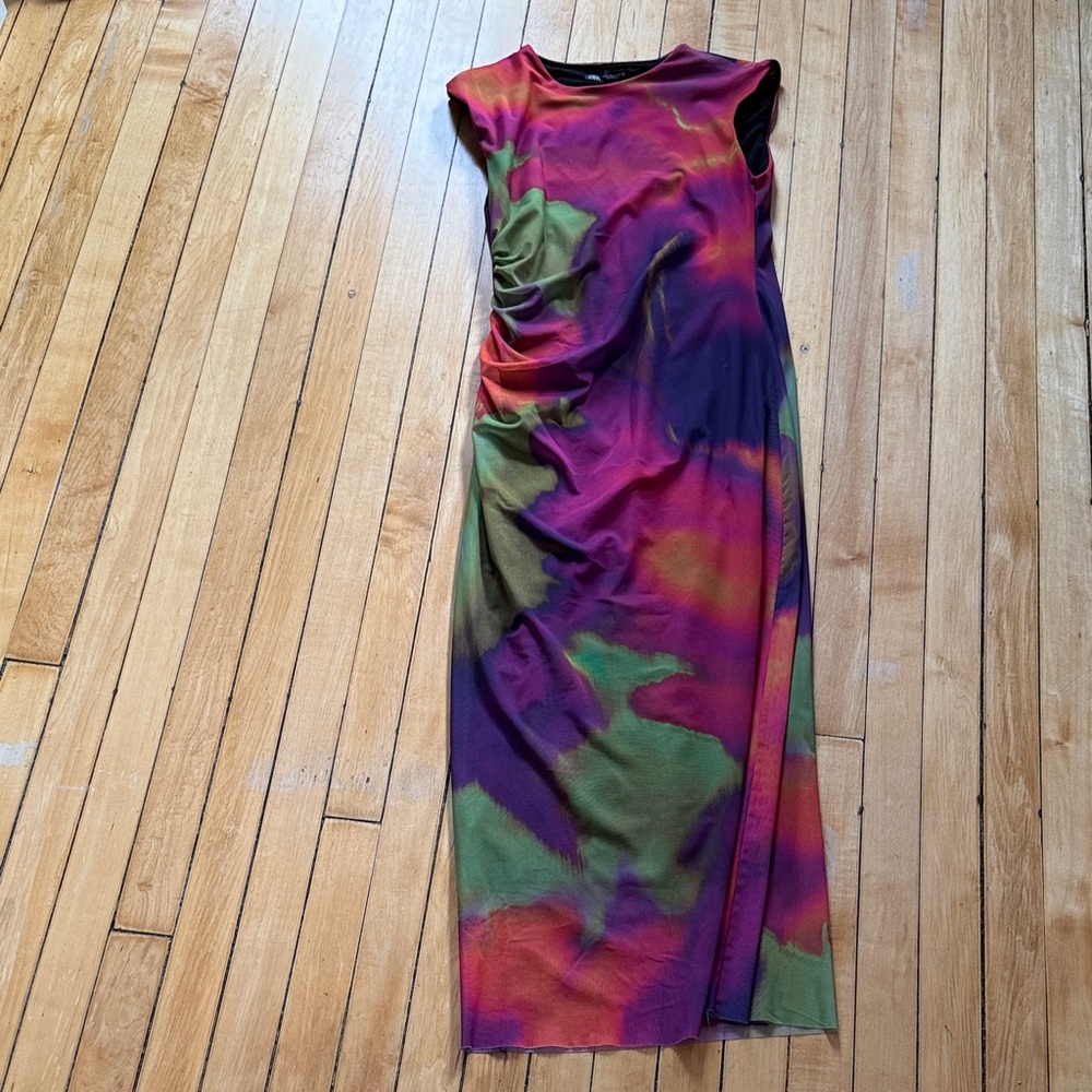 Zara multi color long dress